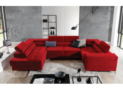 U-shape Corner sofa Fabric Seat Suite Designer Living landscape Textile Couch Sofa new