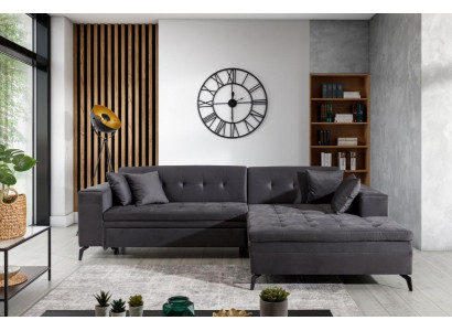 Design Living landscape L-shape Corner sofa Couch Upholstery Textile Suite Sofa Corner new