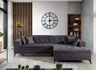 Design Living landscape L-shape Corner sofa Couch Upholstery Textile Suite Sofa Corner new