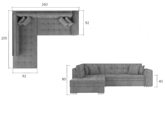 Corner sofa L-shape Designer Living landscape Sofa Couch Upholstery Seat Suite Textile