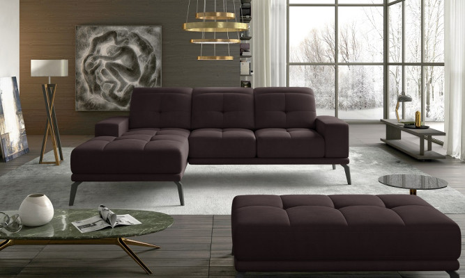 Designer Sofa Couch Corner sofa Textile Upholstery Suite Living landscape L-shape Blue e