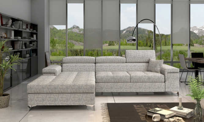 L-shape Couch Living landscape Corner sofa Suite Modern Design Sofa Fabric Textile new