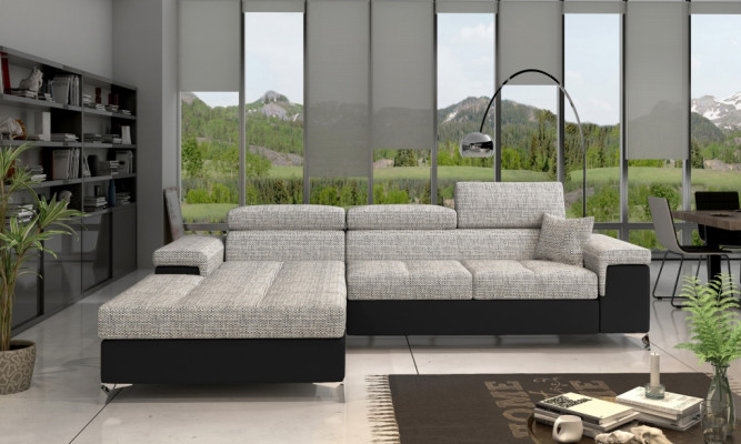 L-shape Couch Living landscape Corner sofa Suite Modern Design Sofa Fabric Textile new
