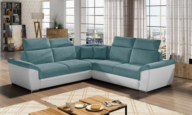 Corner sofa L-shape Living landscape Designer Sofa Couch Upholstery Seat Suite Sofas