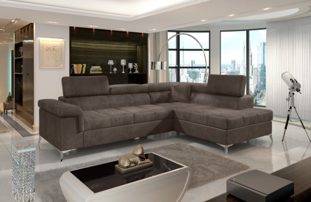 Corner sofa L-shape Sofa Couch Design Upholstery Sofa bed Textile Bed function Textile