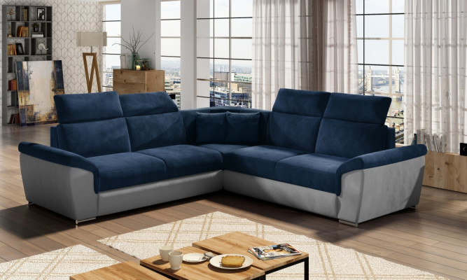 Corner sofa L-shape Living landscape Designer Sofa Couch Upholstery Seat Suite Sofas