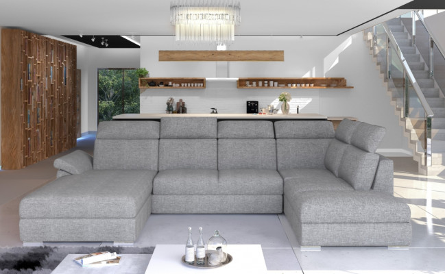 Corner sofa Fabric Corner suite U-shape Sofa Couch Design Couch Upholstery Textile Modern