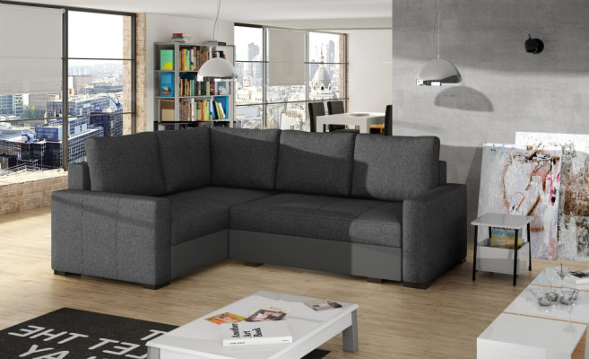 Corner sofa L-shape Sofa Couch Upholstery Corner sofas Living landscape Leather sofa Furniture Fabric