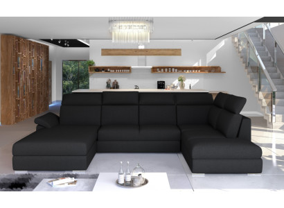 Corner sofa Fabric Corner suite U-shape Sofa Couch Design Couch Upholstery Textile Modern