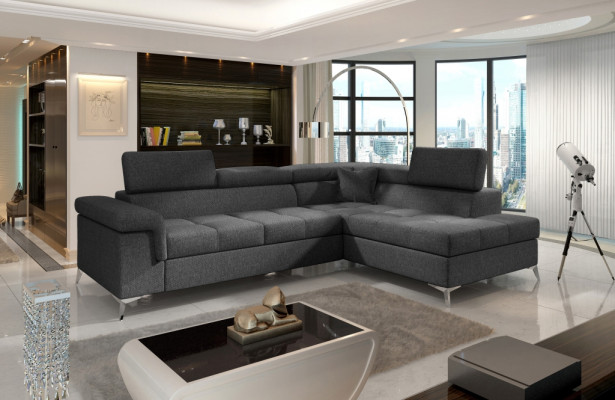 Corner sofa L-shape Sofa Couch Design Upholstery Sofa bed Textile Bed function Textile