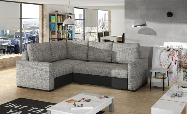 Corner sofa L-shape Sofa Couch Upholstery Corner sofas Living landscape Leather sofa Furniture Fabric