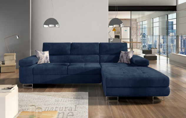 Corner sofa L-shape Living landscape Designer Sofa Couch Upholstery Seat Suite Textile