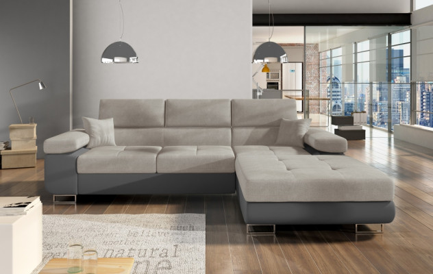Corner sofa L-shape Living landscape Designer Sofa Couch Upholstery Seat Suite Textile