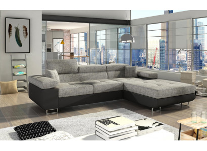 Corner sofa L-shape Living landscape Designer Sofa Couch Upholstery Seat Suite Textile