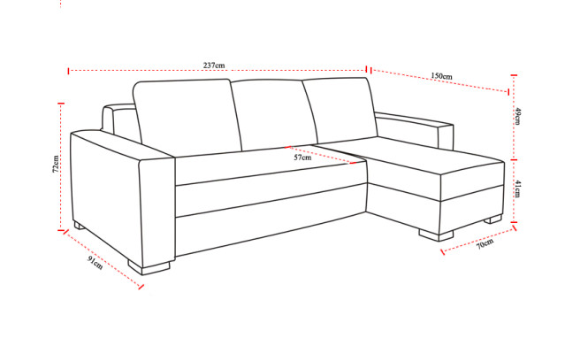 Design Corner sofa Newark Bed function Couch Leather Textile Sofas Sleep Sofa