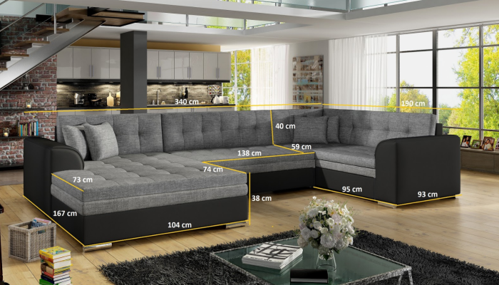 Design Corner sofa Bed function Sofa Couch Upholstery Sofas Couches Living landscape