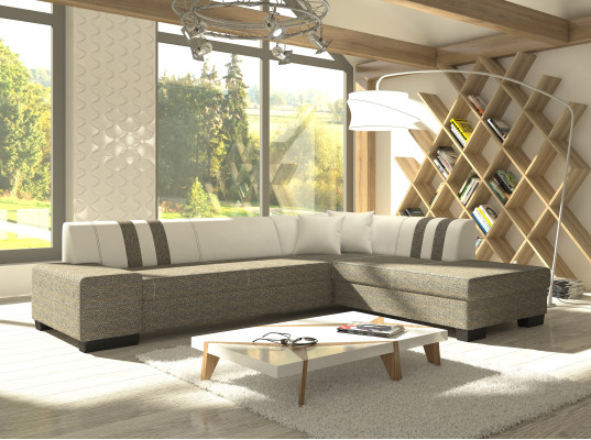 Design Corner sofa Sofa bed Bed function Sofas Couch Leather Textile Upholstery new