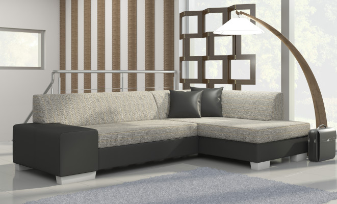 Design Corner sofa Sofa bed Bed function Couch Sofas Leather Textile Upholstery new