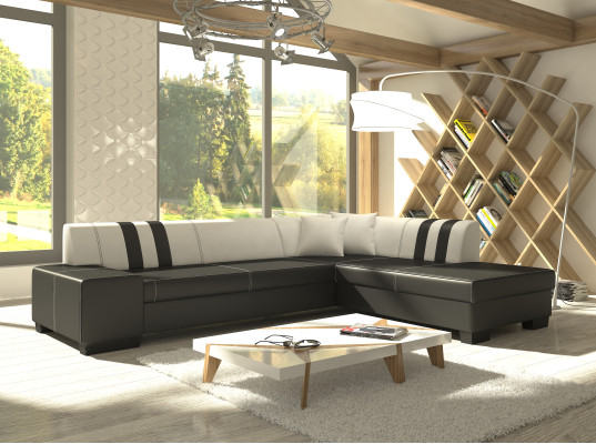 Design Corner sofa Sofa bed Bed function Sofas Couch Leather Textile Upholstery new