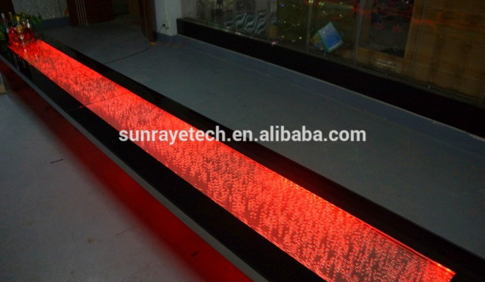 Modern Table LED bubble coffee bar table for office resturant Bar Club