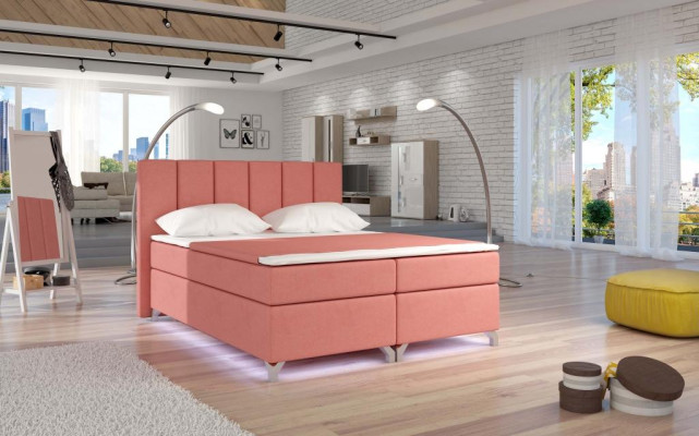 Luxury Designer Upholstered bed Bed Beds Designer bed Boxspring Textile 180x200 new