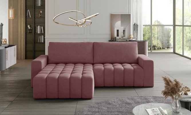 Corner sofa Gray Fabric L-shape Couch Design Couch Upholstery Textile Modern Suite