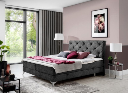 Bed Textile Upholstery Double Design Baroque Modern Style Chesterfield Beds Hotel