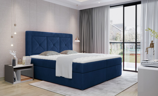 Luxury Velvet Beds Royal Leather Bed Palace Hotel Double bed new