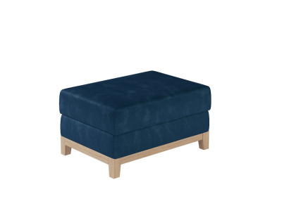 Design Upholstery Stool Footstool Ottoman Seat Chaise Padded Pufa Blue