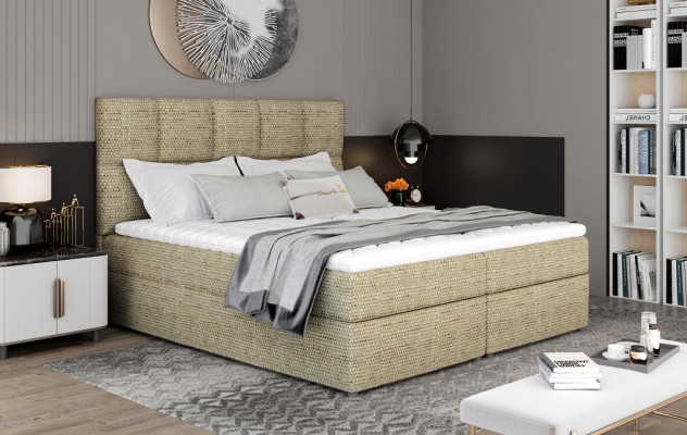 Designer Upholstered bed Bed Beds Double bed Marriage bed Designer bed box spring