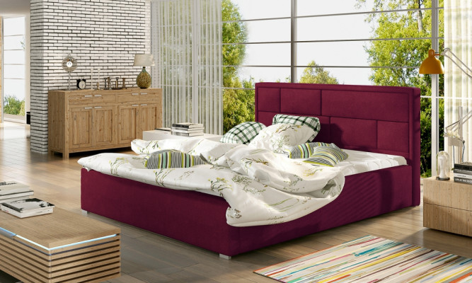 Designer Bed Bedroom Beds Textile Hotel Luxury Upholstery Robust