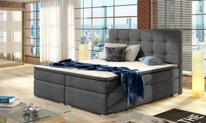 Complete Set Mattress & Topper Box Spring Bed Upholstery Beds Textile Fabric