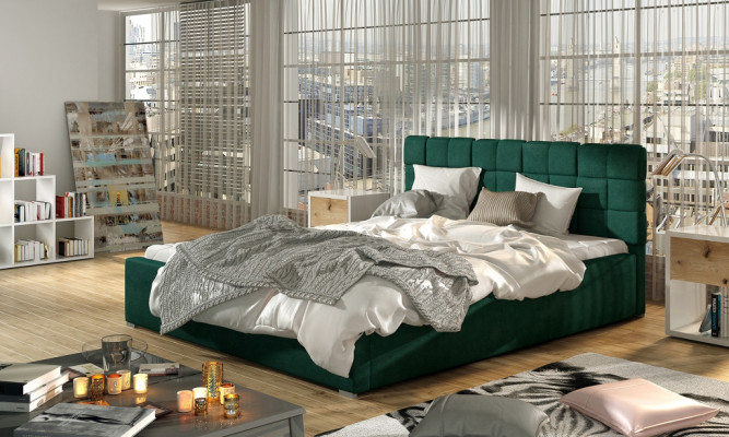 Designer Bed Bedroom Beds Textile Hotel Luxury Upholstery 200x200cm
