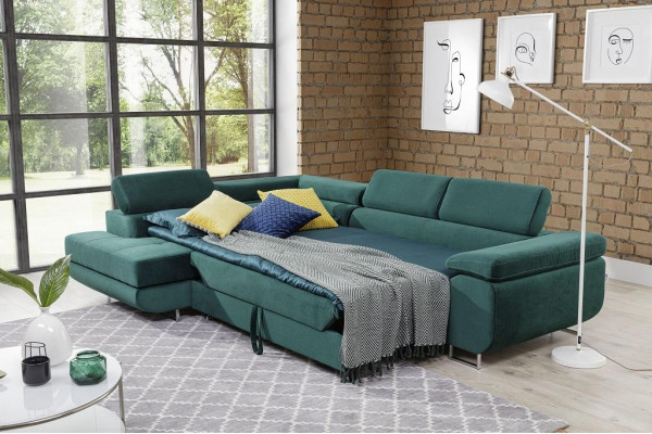 Living landscape L-shape Corner sofa Textile Design Upholstery Suite Sofa Corner Corner sofa