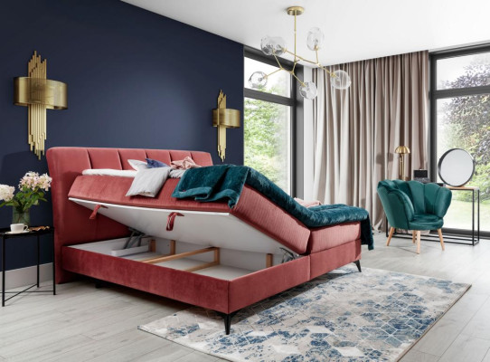 Upholstery Design Bed Luxury Double Hotel Beds Marriage Sleep Room Textile 180x200cm