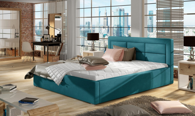 Designer Bed Bedroom Beds Textile Decoration Hotel Luxury Upholstery Robust