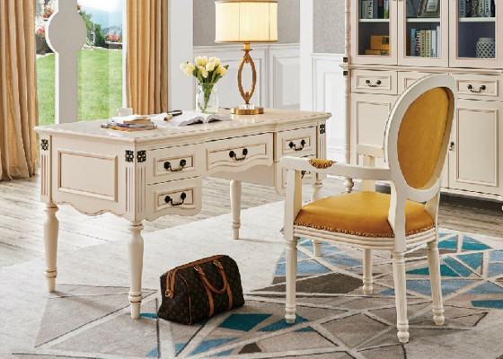 Desk Armchair Office Classic Office Furniture Furnishings Table 2pcs. Set new