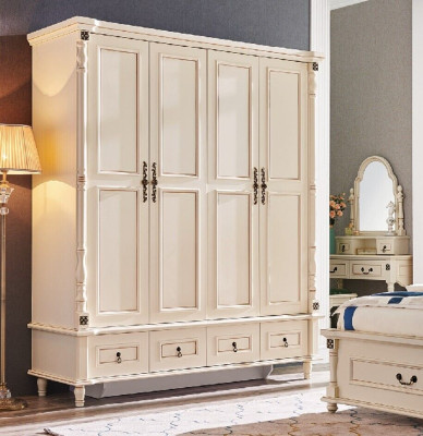 Wardrobe Wardrobe Baroque Style Wood Furniture Classic Bedroom Cabinets