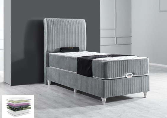 Luxury Box Spring Bed Hotel Single Beds with Mattress 90x200 Furniture