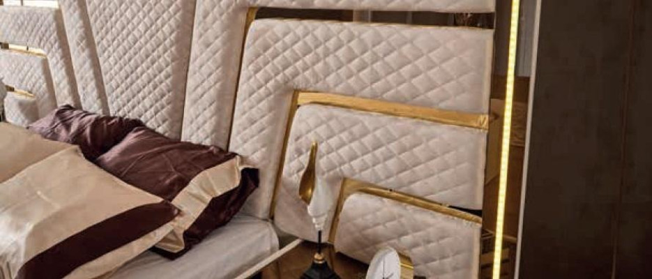 Illuminated Bed Design Double bed Luxury Beds Upholstery Bedroom