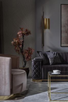 Armchair Luxury Furniture Furnishings Sofa Couch Single Seater Relax Club Upholstery Furniture
