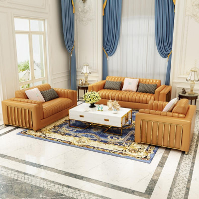 Living landscape Suite Design Modern Sofas Sofa 3 Seater Leather Sofa Couch