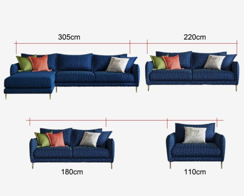 Sofa 3 Seater Couch Living landscape Modern Suite Design Sofa Seat Fabric