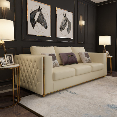 Leather Sofa Couch Living landscape Suite Design Modern Sofas Sofa 3 Seater Seat