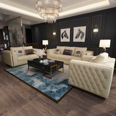 Leather Sofa Couch Living landscape Suite Design Modern Sofas Sofa 3 Seater Seat