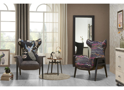 Armchair Design Beat Relax Club Lounge Single Seater Upholstery Fabric Textile