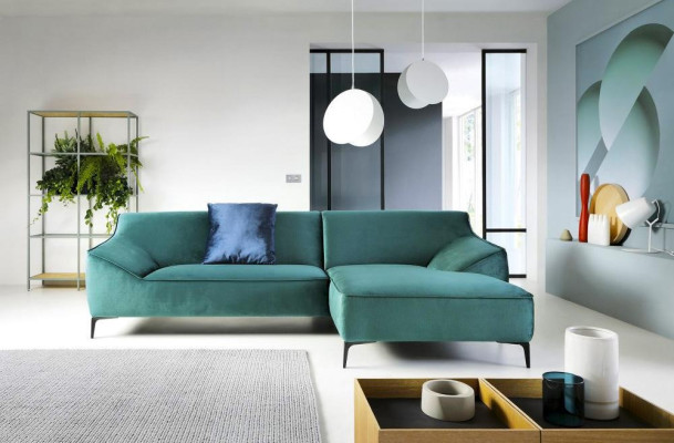 Design Corner sofa L-shape Modern Sofas Fabric Textile Couch Living landscape Sofa Velvet
