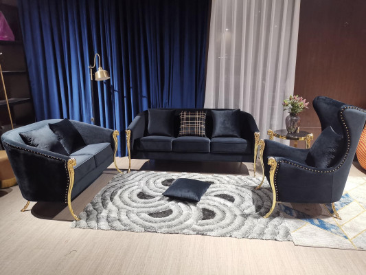 Design 3 Seater Relax Sofas Club Lounge Sofa Textile Upholstery Couch Fabric Couches
