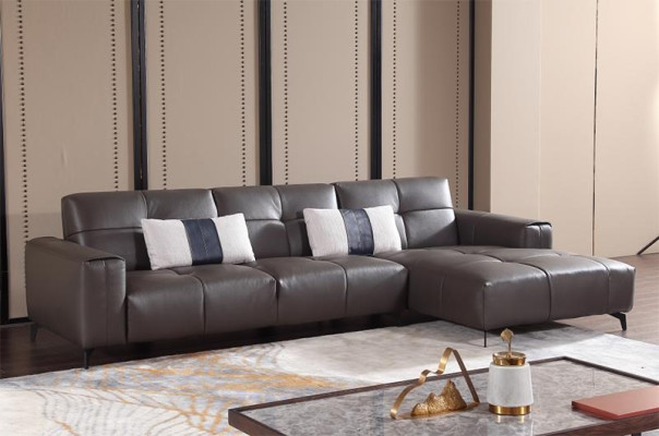Design Esk Corner sofa L-shape Modern Sofas Leather sofa Couch Sofa Seat Living landscape