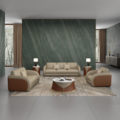 Leather sofa Couch Living landscape 2 Seater Design Modern Sofa Two-seater Genuine leather